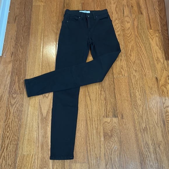 TOPSHOP MOTO TALL JAMIE JEANS HIGH RISE IN BLACK SIZE 25 w - Picture 3 of 7